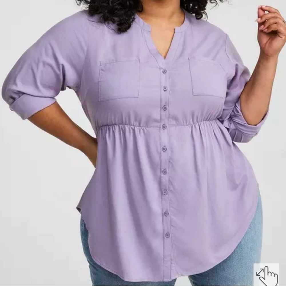 Purple Emma Babydoll Tunic